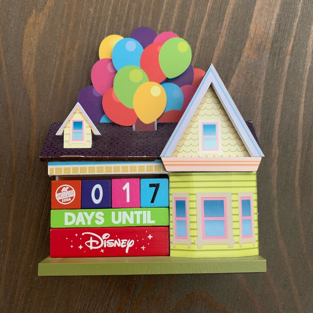 Disney Colorful Countdown House with Balloons
